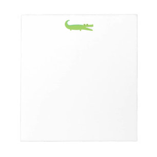 Bloc-note Alligator vert mignon