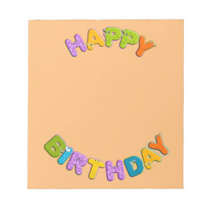Bloc-note alphabet animal - anniversaire