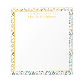 Bloc-note Alphabet Dinosaur mignon - Du bureau de l'enseigna