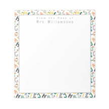 Alphabet Dinosaur mignon - Du bureau de l'enseigna