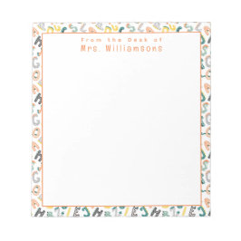 Bloc-note Alphabet Dinosaur mignon - Du bureau de l'enseigna