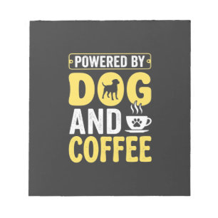 Bloc-note Amateur de café chien propulsé par le design