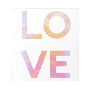 Bloc-note Amour, Aquarelle