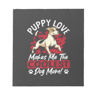 Bloc-note Amour de chiot la plus cool maman chien ! Ma mère 