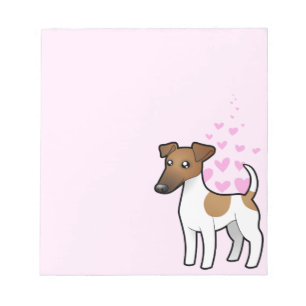 Bloc-note Amour doux de Fox Terrier
