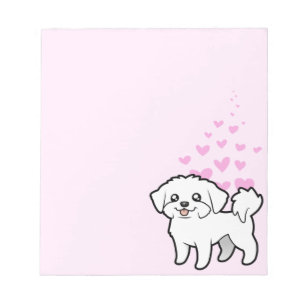 Bloc-note Amour maltais (coupé en chiot)