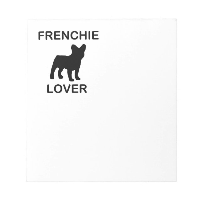 Bloc-note amoureux de frenchie (Devant)