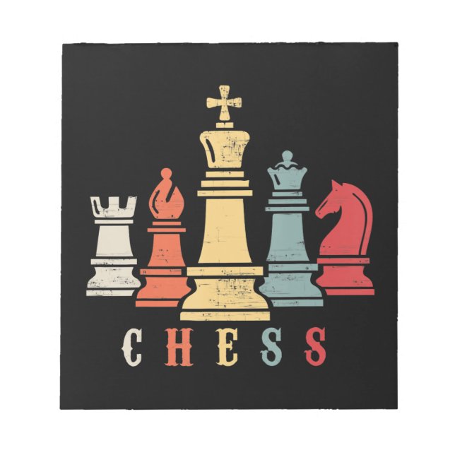Bloc-note Amoureux des échecs | Jeu d'échecs Checkmate Cadea (Devant)