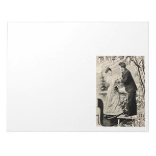 Bloc-note Amoureux vintage romantique en bateau