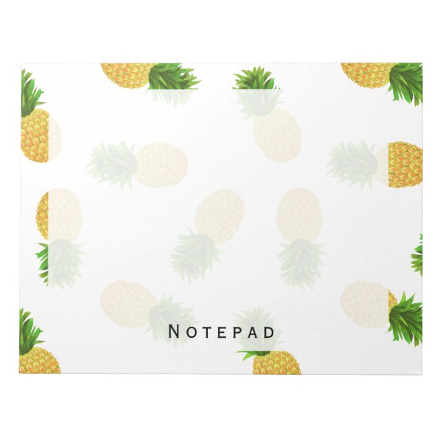 Bloc-note Ananas blanc (Devant)
