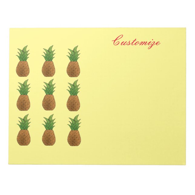 Bloc-note Ananas Thunder_Cove (Devant)