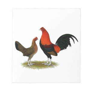 Bloc-note Ancien jeu anglais Bantams : BB Red Pair