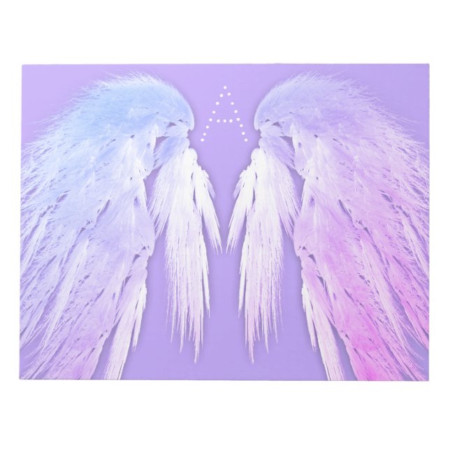 Bloc-note ANGEL WINGS Fairy Purple Monogramme (Devant)