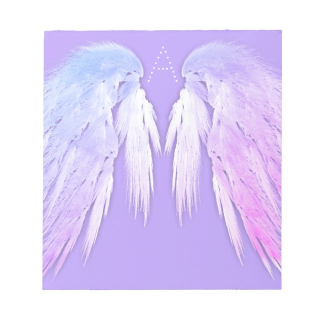Bloc-note ANGEL WINGS Fairy Purple Monogramme (Devant)