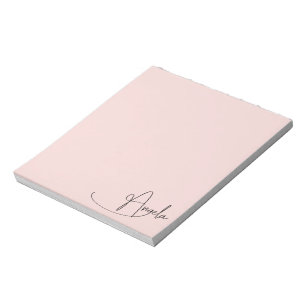 Bloc-note Angela Signature manuscrite G Blush