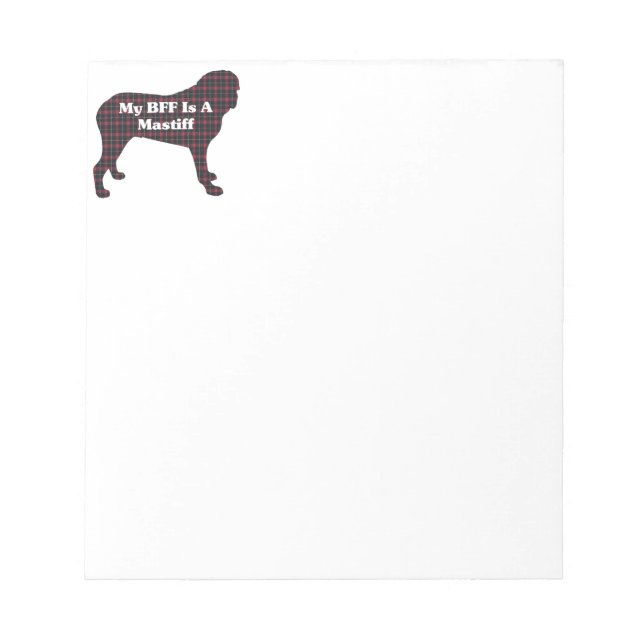 BLOC-NOTE ANGLAIS MASTIFF BFF (Devant)