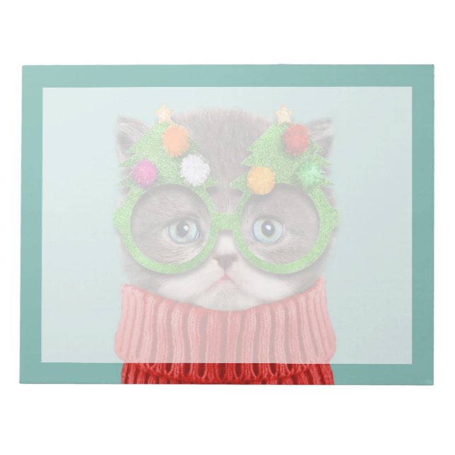 Bloc-note Animaux Bébés les Plus Mignons | Sweater de Noël d (Devant)