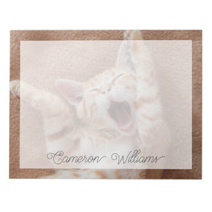 Bloc-note Animaux de bébés cutest   Ginger Kitten Yawning