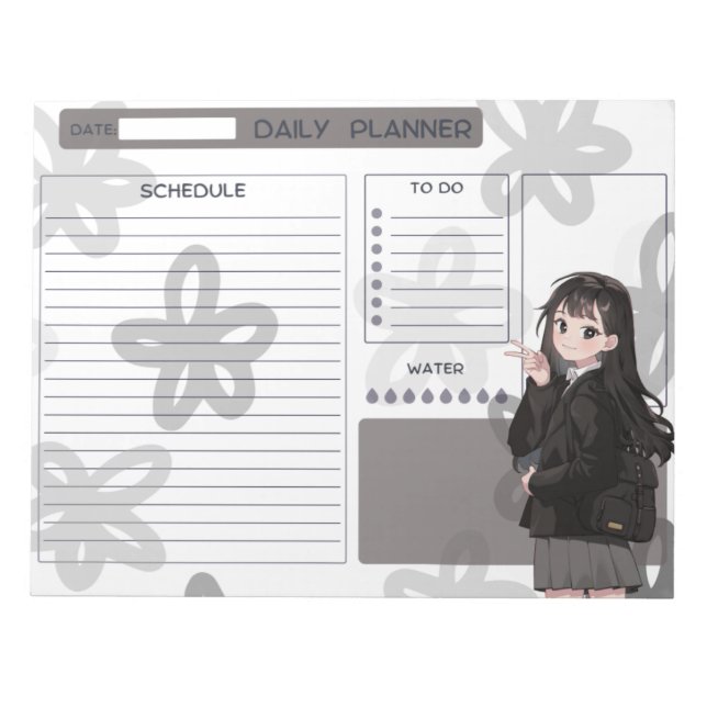 Bloc-note Anime Daily Planner (Devant)