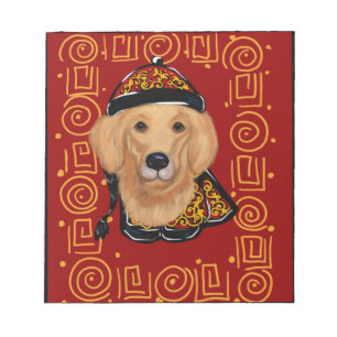 Bloc-note Année du Chien Retriever d'Or