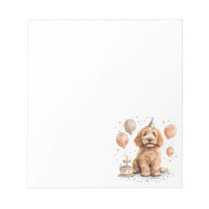 Bloc-note Anniversaire Goldendoodle Chien Anniversaire Gâtea