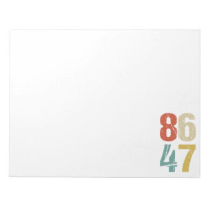 Bloc-note Anti-Trump - 86 47 I