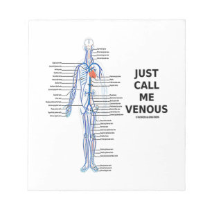 Bloc-note Appelez-Moi Venous Veins Système Vénus