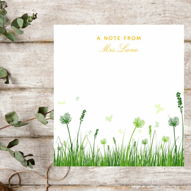 Bloc-note Appréciation de l'enseignant Boho Floral (Créateur téléchargé)