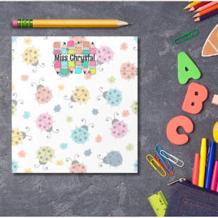 Bloc-note Appréciation de l'enseignant Rainbow Pencil Ladybu