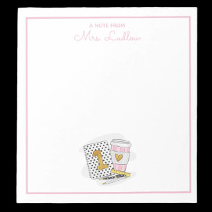 Bloc-note Appréciation personnalisée de l'enseignant de prem