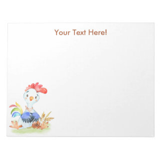 Bloc-note Aquarelle Brown Petit coq