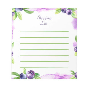 Bloc-note Aquarelle de bleuet