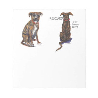 Bloc-note aquarelle du chiot secouru