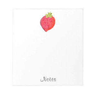 Bloc-note Aquarelle fraise