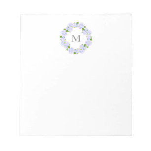 Bloc-note Aquarelle Hydrangeas Wreath