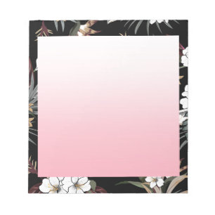 Bloc-note Aquarelle Pad à notes florales