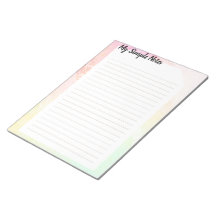 Bloc-note Aquarelle Pastel My Simples Notes