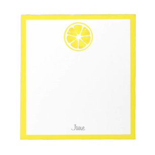 Bloc-note Aquarelle tranche citron