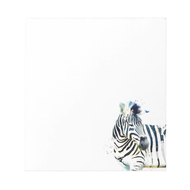 Bloc-note Aquarelle Zebra (Devant)
