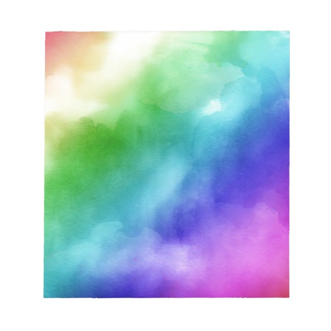 Bloc-note Aquarelles Rainbow (Devant)