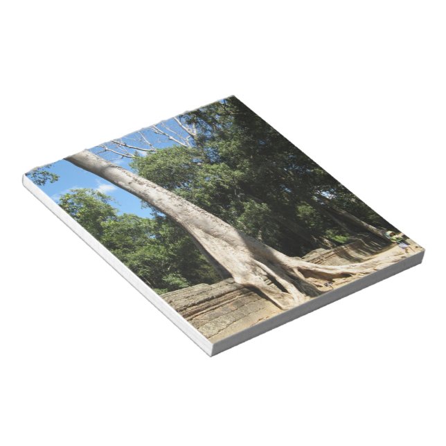 Bloc-note Arbre géant Banyan ... Temple de Ta Prohm, Cambodg (Incliné)