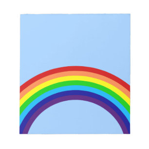 Bloc-note arc-en-ciel coloré