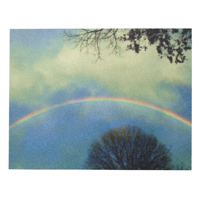 Bloc-note Arc-en-ciel complet en style Seurat (Devant)