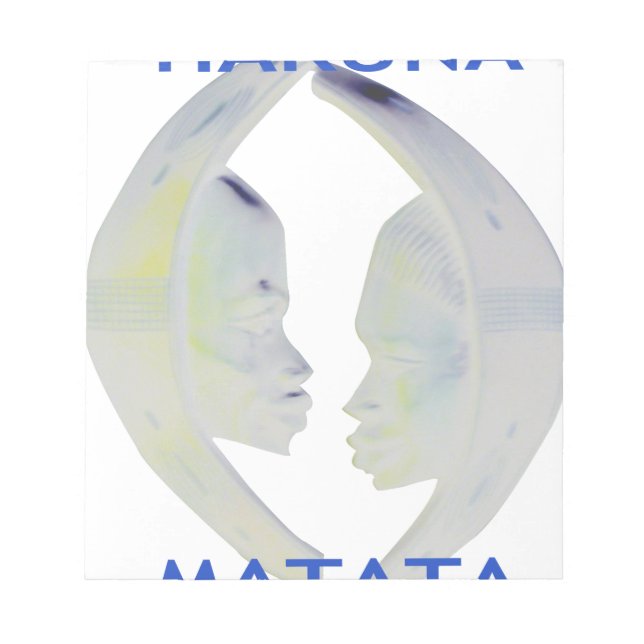 Bloc-note Architecture africaine Hakuna Matata (Devant)