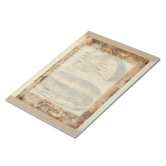 Bloc-note Arepa Bread Ephemera Collage Art