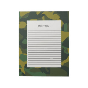 Bloc-note Armée militaire de Camouflage