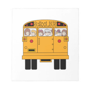 Bloc-note Arrière d'autobus scolaire