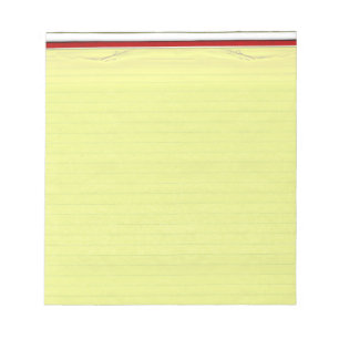 Bloc-note Arrière - plan de papier d'école jaune
