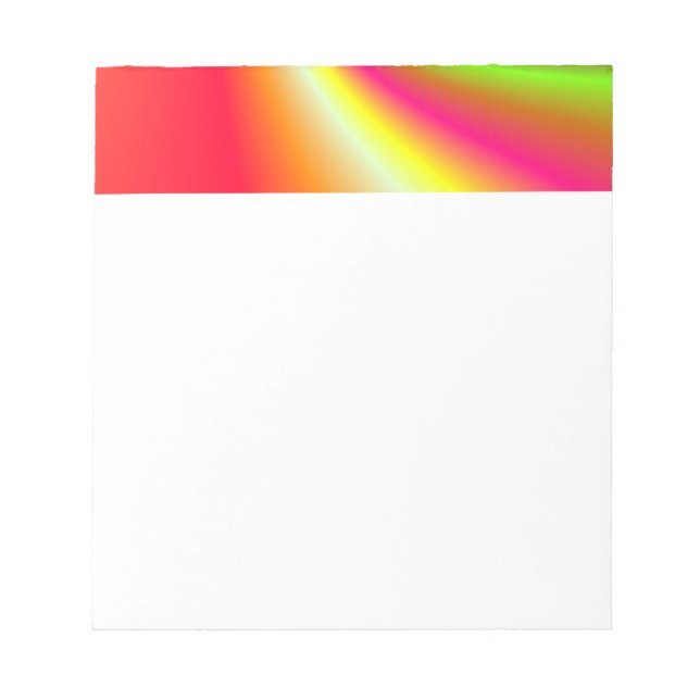 Bloc-note Arrière - plan Rainbow Swirl (Devant)
