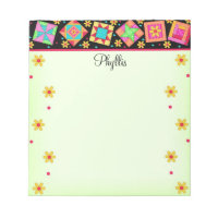 Art bloc de surface en Patchwork vert noir